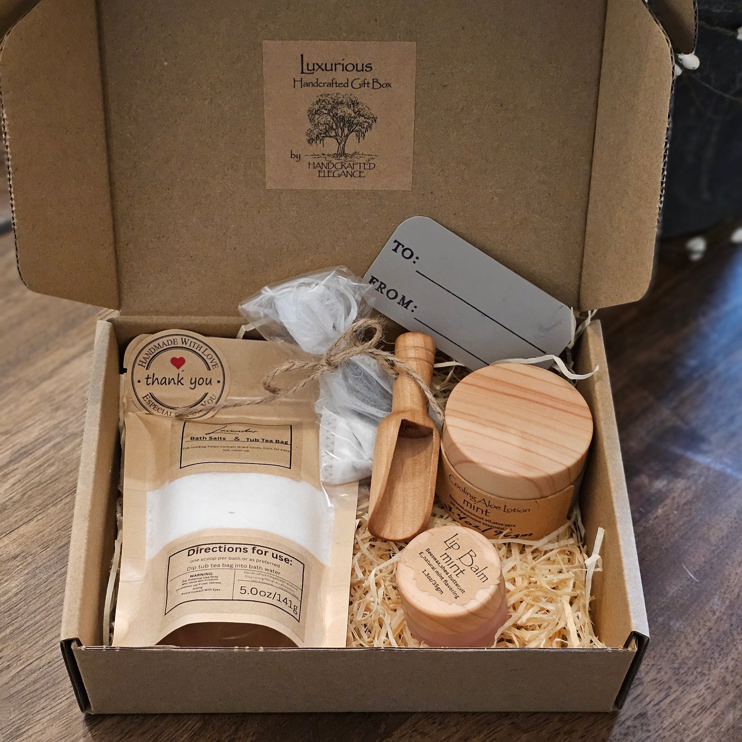 Handmade unique curated Bath and Body Gift Box